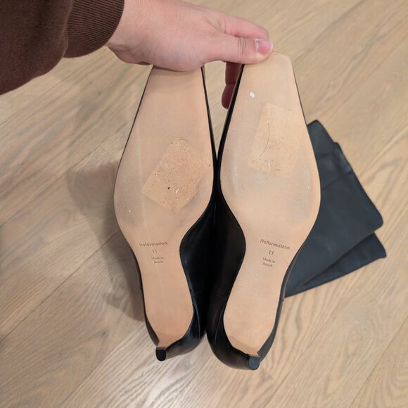 Remy Knee Boot Black Leather - Picture 5 of 7